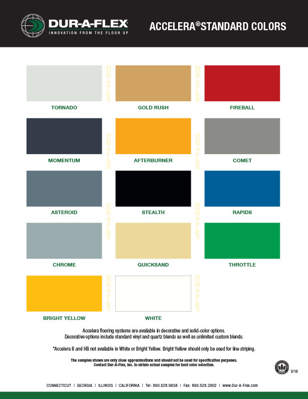 Color Charts for Epoxy Floors