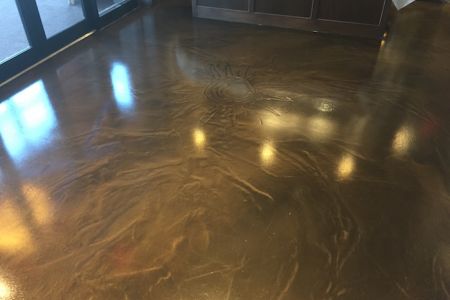 Restaurant epoxy floor coating with ReFLEXions