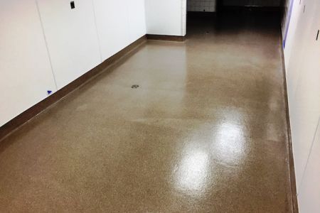 Retail pet store epoxy floor coating