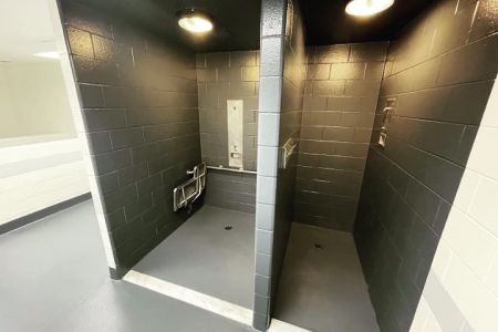 Epoxy floor coating for prison shower room